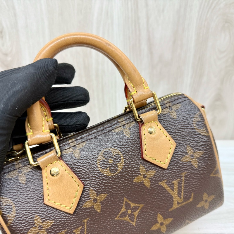 LV原花 NANO SPEEDY背帶可調款/M81085-16