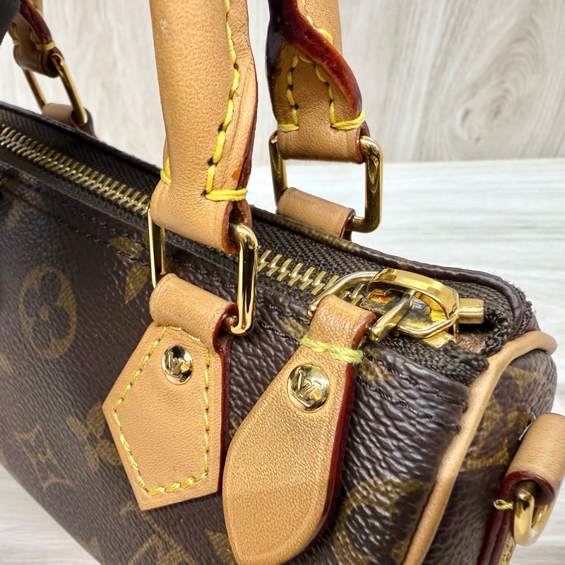 LV原花 NANO SPEEDY背帶可調款/M81085-18