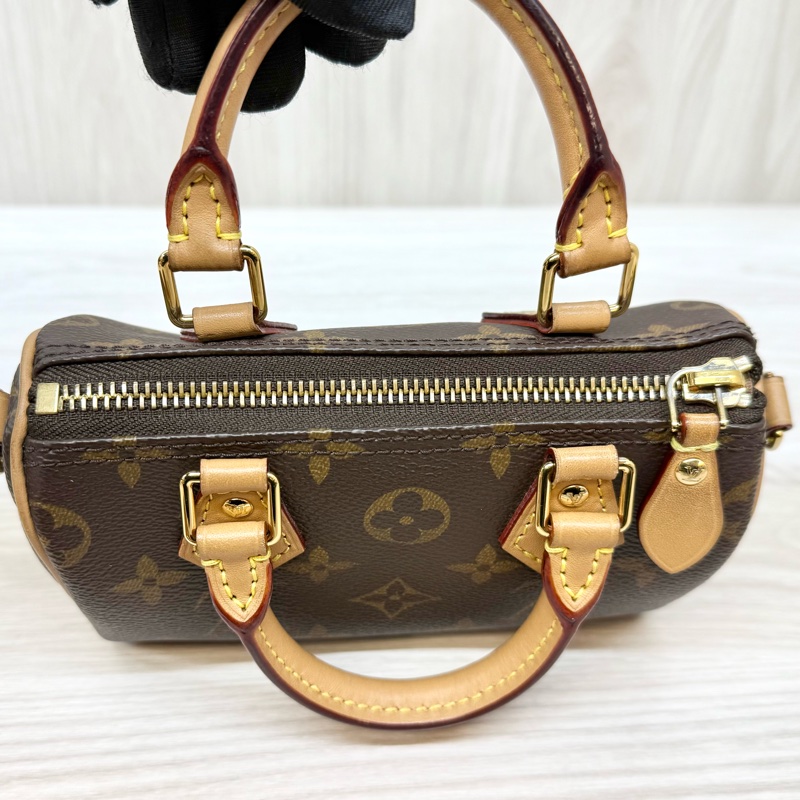 LV原花 NANO SPEEDY背帶可調款/M81085-22