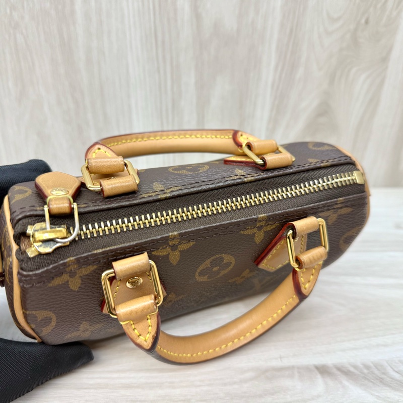 LV原花 NANO SPEEDY背帶可調款/M81085-23