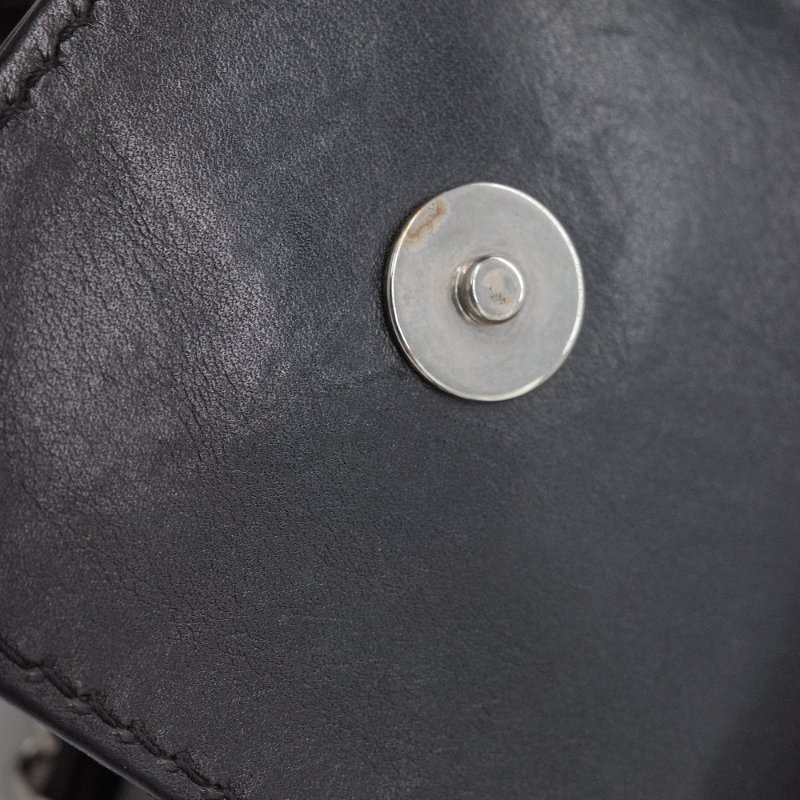 Chanel香奈兒 菱格紋縫線  黑色牛皮 可擴展拉鍊 托特包 肩背包-19