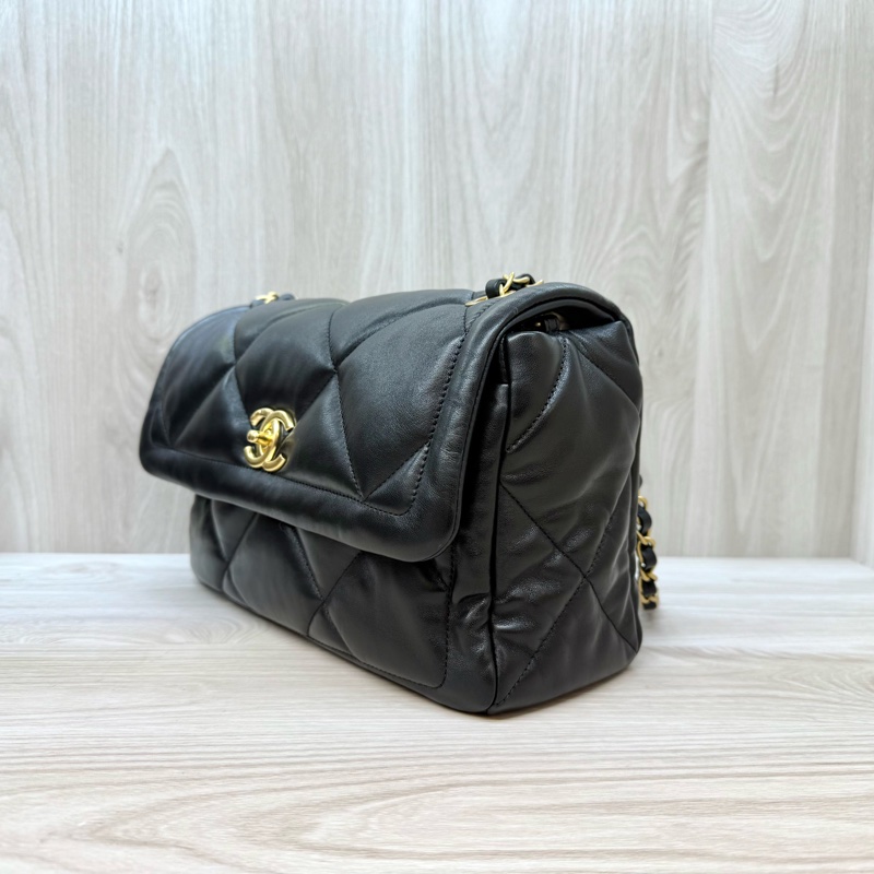 chanel黑金菱格羊皮25k口蓋包AS5737 新款🔥-3