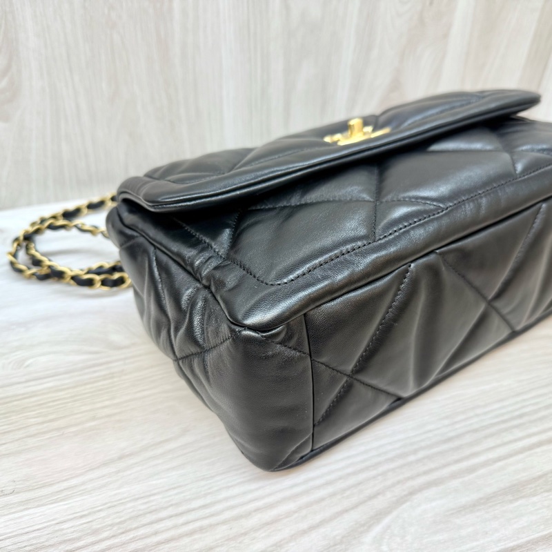 chanel黑金菱格羊皮25k口蓋包AS5737 新款🔥-6