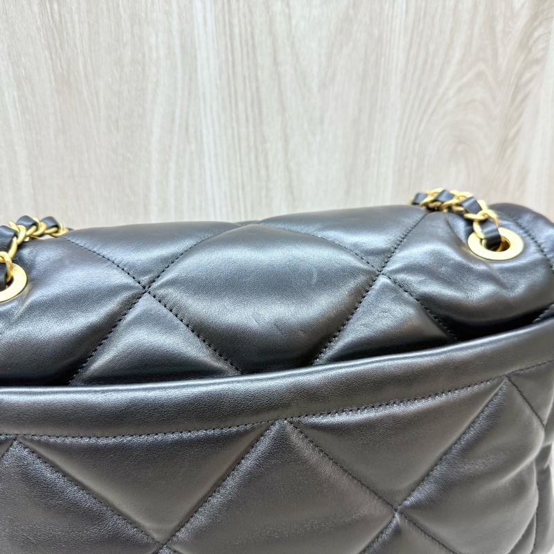chanel黑金菱格羊皮25k口蓋包AS5737 新款🔥-20