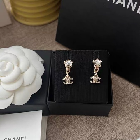 Chanel 25B Earrings 雙C五角星耳環