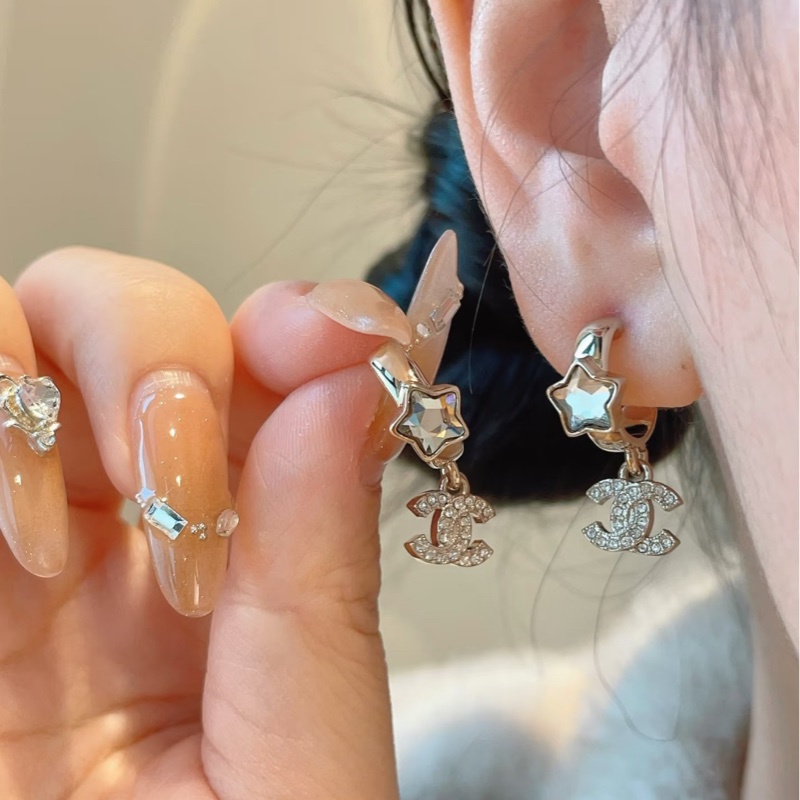 Chanel 25B Earrings 雙C五角星耳環-5