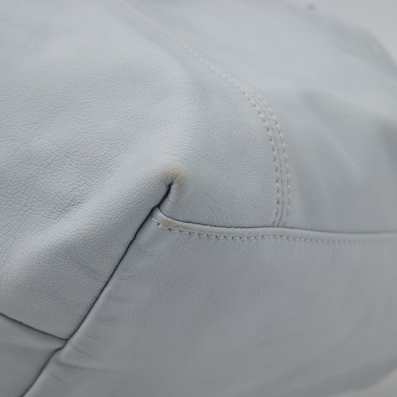 Longchamp 瓏驤 Le Pliage Cuir 灰色 小羊皮 手提包 肩背包-12