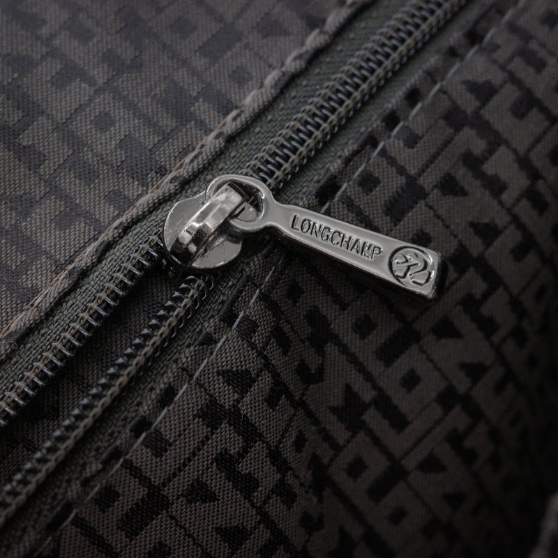 Longchamp 瓏驤 Le Pliage Cuir 灰色 小羊皮 手提包 肩背包-22