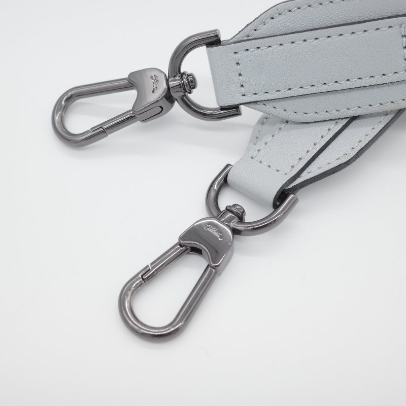 Longchamp 瓏驤 Le Pliage Cuir 灰色 小羊皮 手提包 肩背包-24