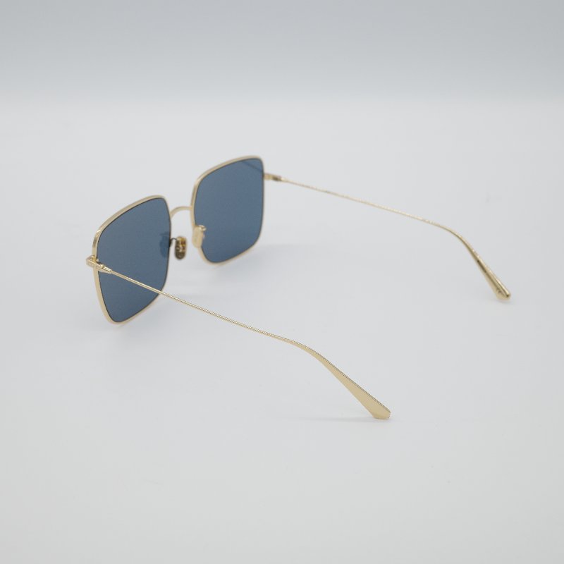 Dior 迪奧 Dior Stellaire SU 金色鏡框 深藍色鏡片 方框太陽眼鏡-4