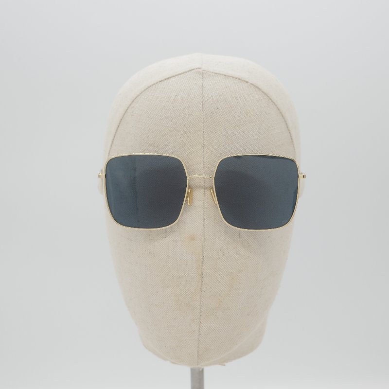 Dior 迪奧 Dior Stellaire SU 金色鏡框 深藍色鏡片 方框太陽眼鏡-8