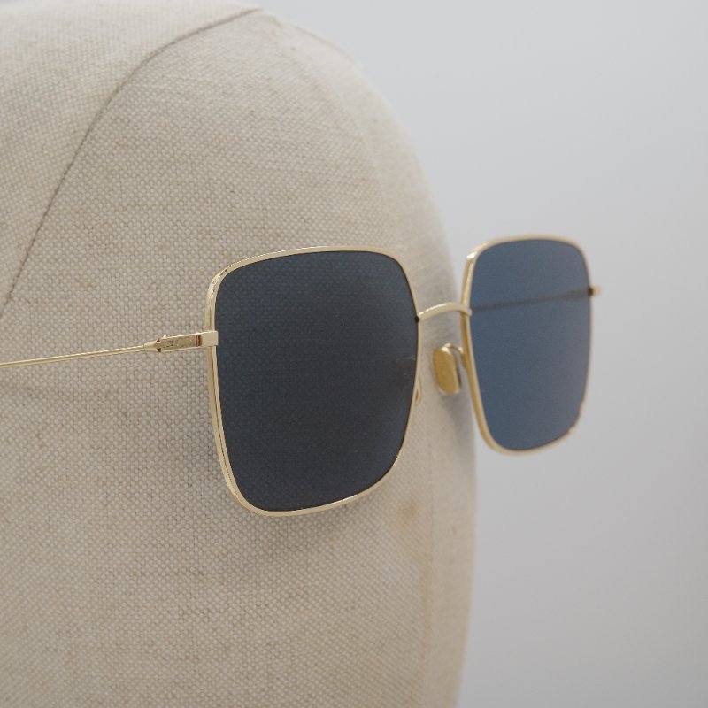 Dior 迪奧 Dior Stellaire SU 金色鏡框 深藍色鏡片 方框太陽眼鏡-12