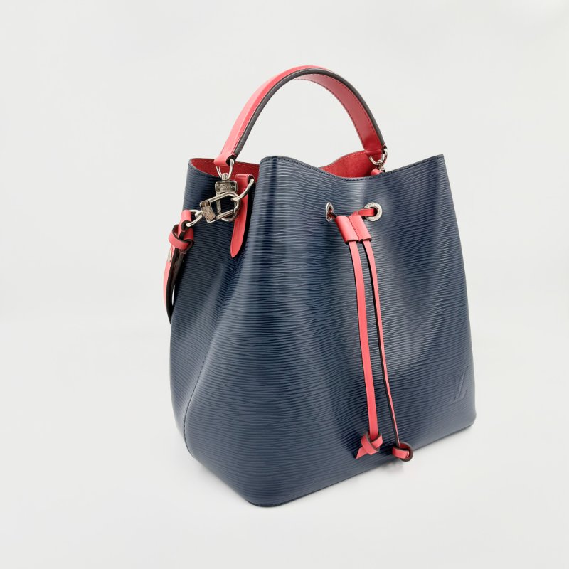 Louis Vuitton - 深藍色拼紅色EPI NéoNoé水桶包╻ MM-3