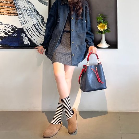 Louis Vuitton - 深藍色拼紅色EPI NéoNoé水桶包╻ MM-8