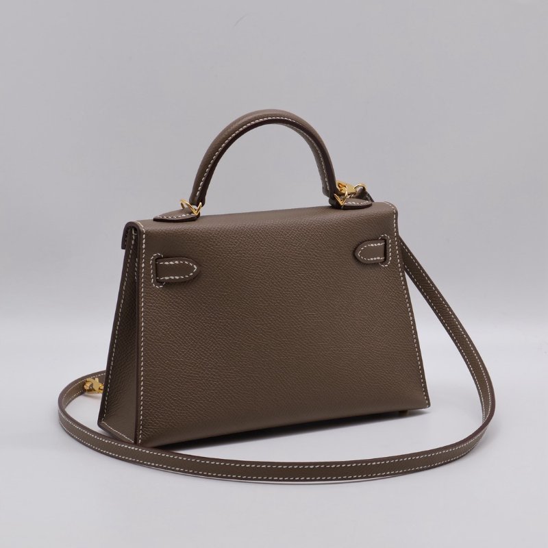 HERMRS Mini kelly ll - 大象灰金 U-1