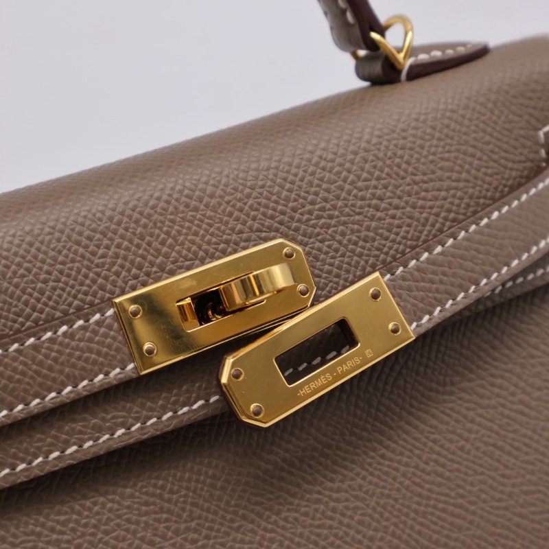 HERMRS Mini kelly ll - 大象灰金 U-4