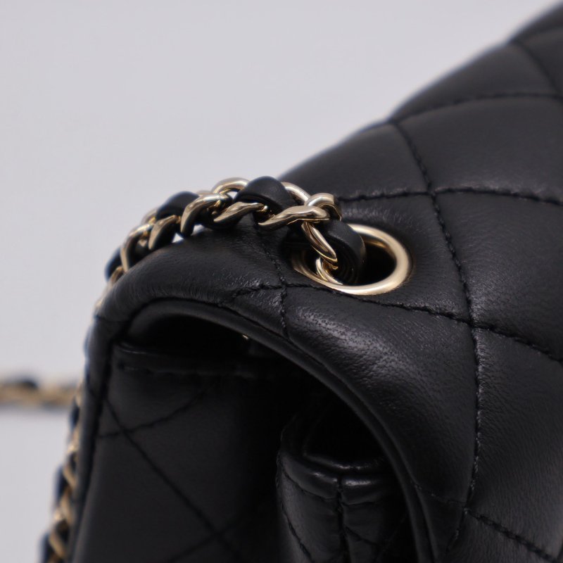 CHANEL 經典口蓋包方胖子 17 - 足球黑金-4