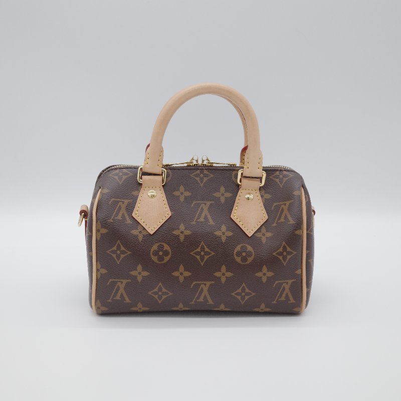(超級新🌟配件齊全)Louis Vuitton 路易威登 Speedy 20 緹花背帶 經典老花 棕色 塗層帆布 肩背包 手提包|專櫃 92,000-2