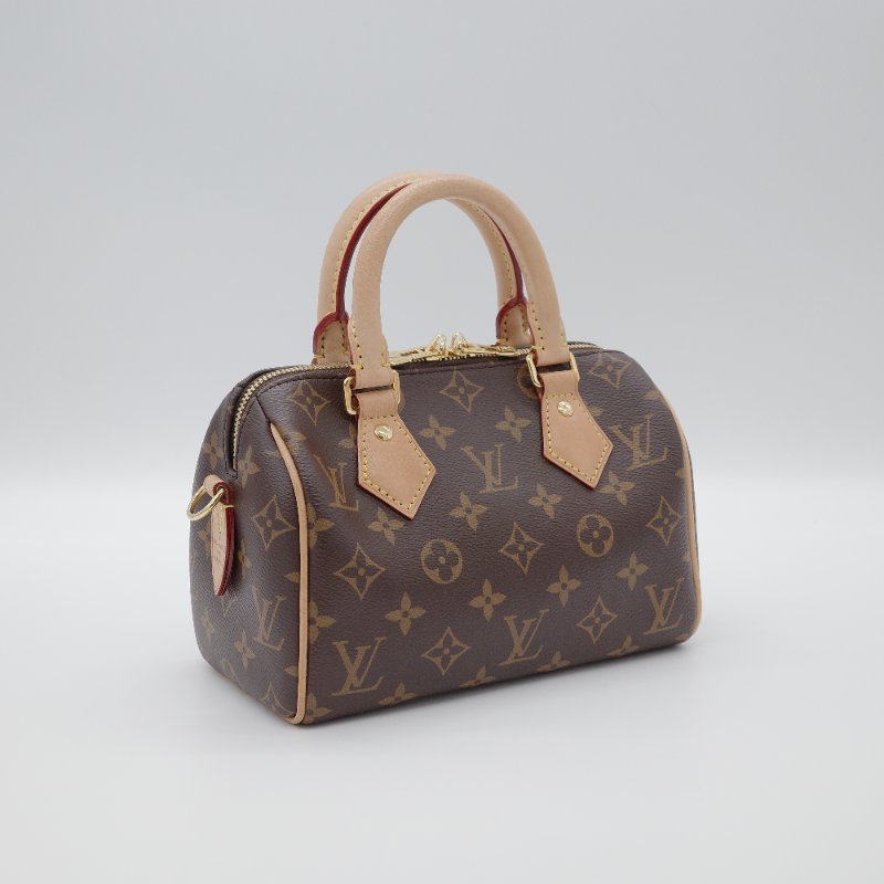 (超級新🌟配件齊全)Louis Vuitton 路易威登 Speedy 20 緹花背帶 經典老花 棕色 塗層帆布 肩背包 手提包|專櫃 92,000-4
