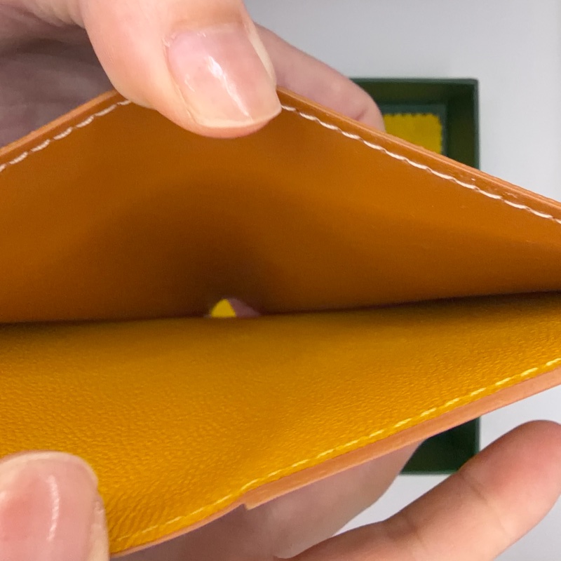 全新Goyard 六卡卡夾 黑棕配色-10