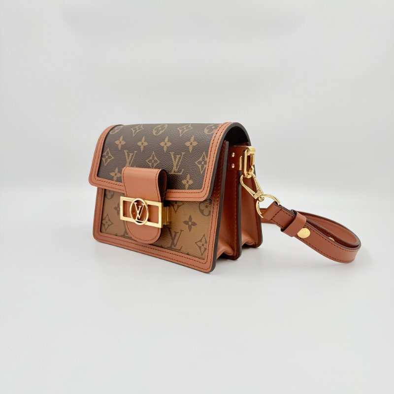 Louis Vuitton - 原花雙色 Dauphine 手提斜背包╻Mini-2