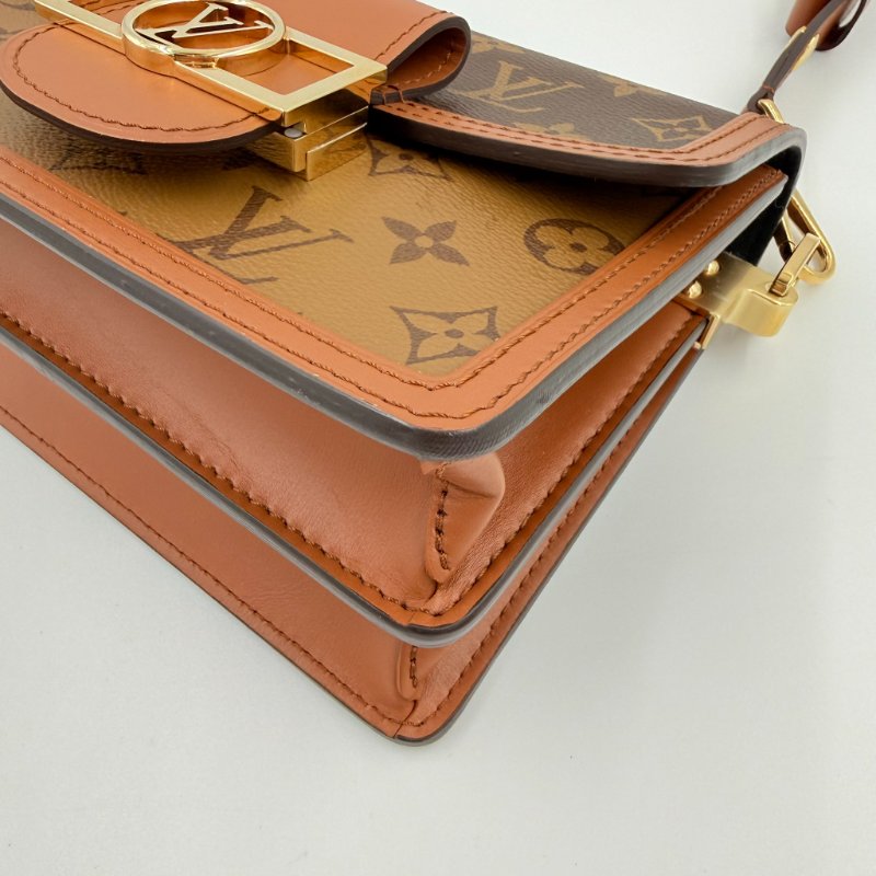 Louis Vuitton - 原花雙色 Dauphine 手提斜背包╻Mini-11