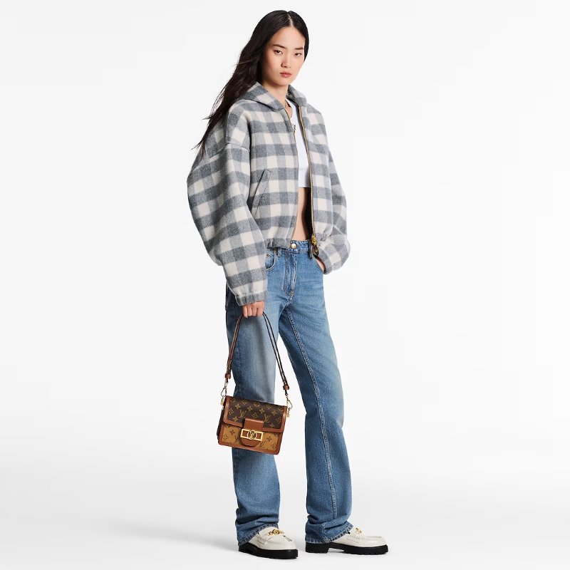 Louis Vuitton - 原花雙色 Dauphine 手提斜背包╻Mini-7