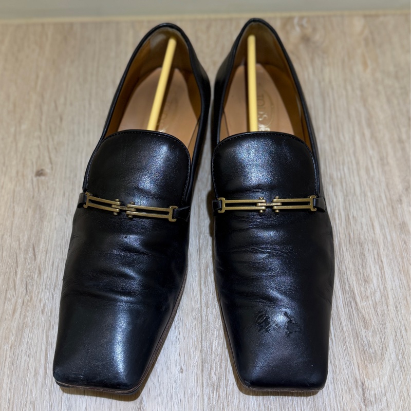 Tod’s 方頭T釦樂福鞋 UK38 （24.5cm-25cm)-5