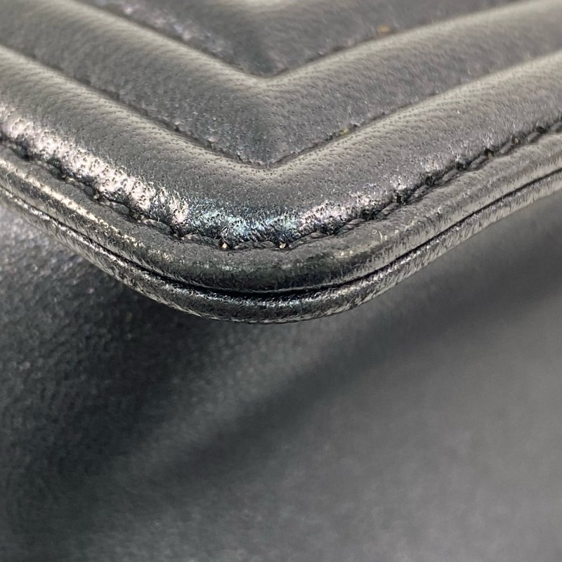 △ Chanel 香奈兒 Boy 28CM Black Lambskin Gold Stone Metal Shoulder Bag No.19 A92193 黑色小羊皮金色金屬鎖鏈肩背袋No.19 - 257028745-11