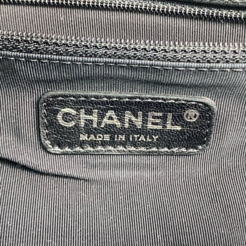 △ Chanel 香奈兒 Black Lambskin Silver Tone Metal Bubble Chain Shoulder Bag No.13 A47964 黑色小羊皮銀色金屬鎖鏈肩背袋No.13 - 267002095-15