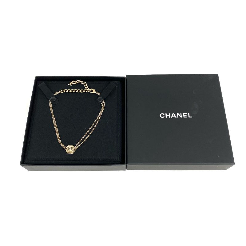 ☆ Chanel 香奈兒 Gold Tone Metal CC Charm Necklace A22K 金色金屬CC吊墜頸鍊 A22K - 267002194-1