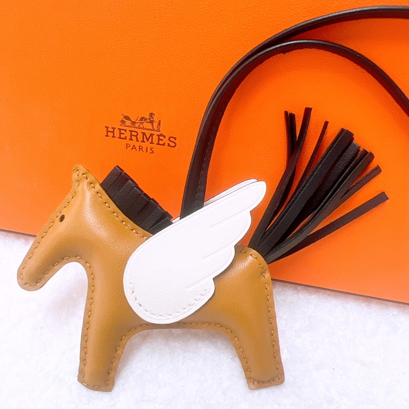 全新 Hermes rodeo pegase 芝麻棕色飛馬吊飾包掛-2
