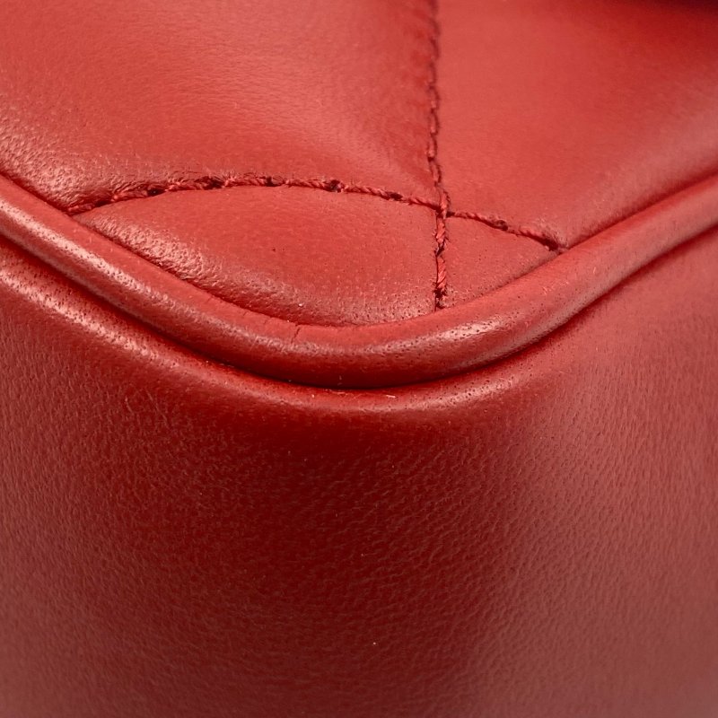 △ Chanel 香奈兒 Red Lambskin Gold Tone Metal Single Flap 2 Way Bag No.29 紅色小羊皮金色金屬鎖鏈兩用袋No.29 - 267001798-10