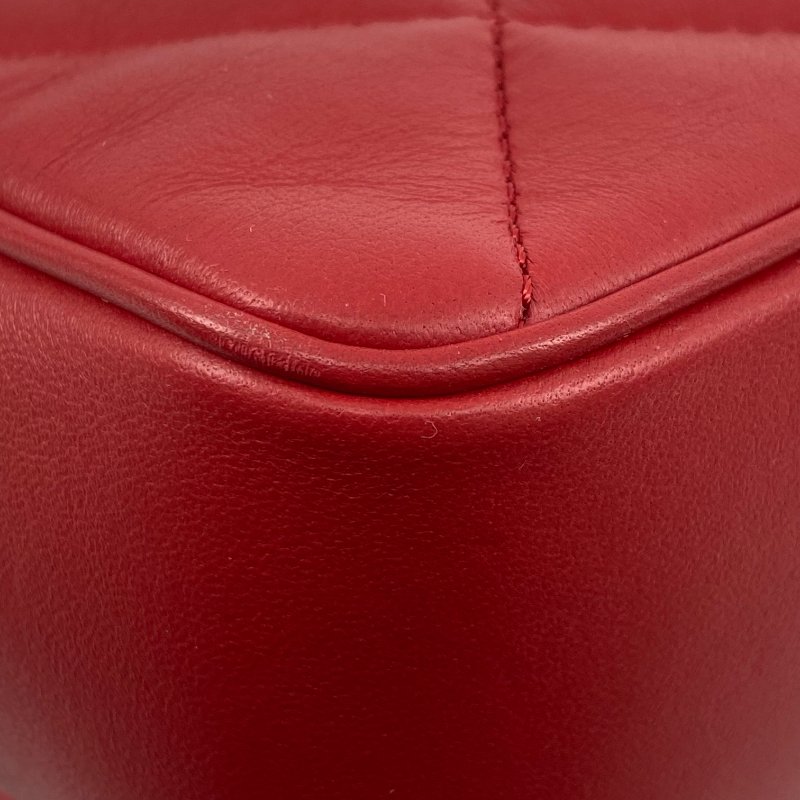 △ Chanel 香奈兒 Red Lambskin Gold Tone Metal Single Flap 2 Way Bag No.29 紅色小羊皮金色金屬鎖鏈兩用袋No.29 - 267001798-11