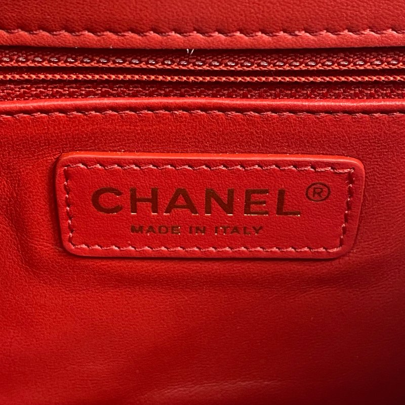 △ Chanel 香奈兒 Red Lambskin Gold Tone Metal Single Flap 2 Way Bag No.29 紅色小羊皮金色金屬鎖鏈兩用袋No.29 - 267001798-14