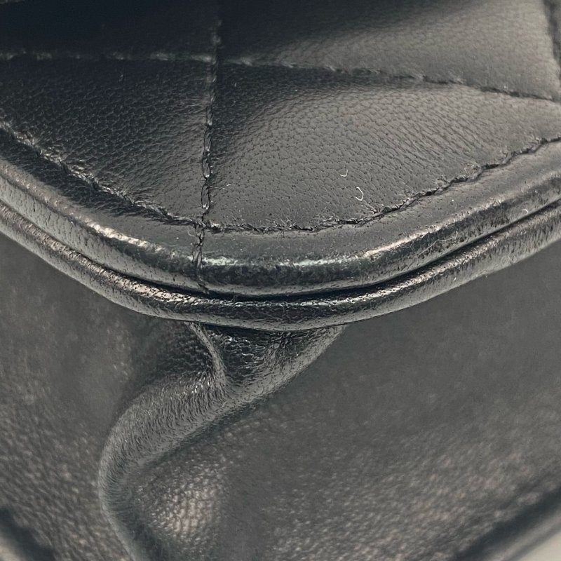 △ Chanel 香奈兒 Black Lambskin Gold Tone Metal Boy Wallet On Chain No.20 A80287 黑色小羊皮金色金屬鎖鏈銀包No.20 - 267001625-8