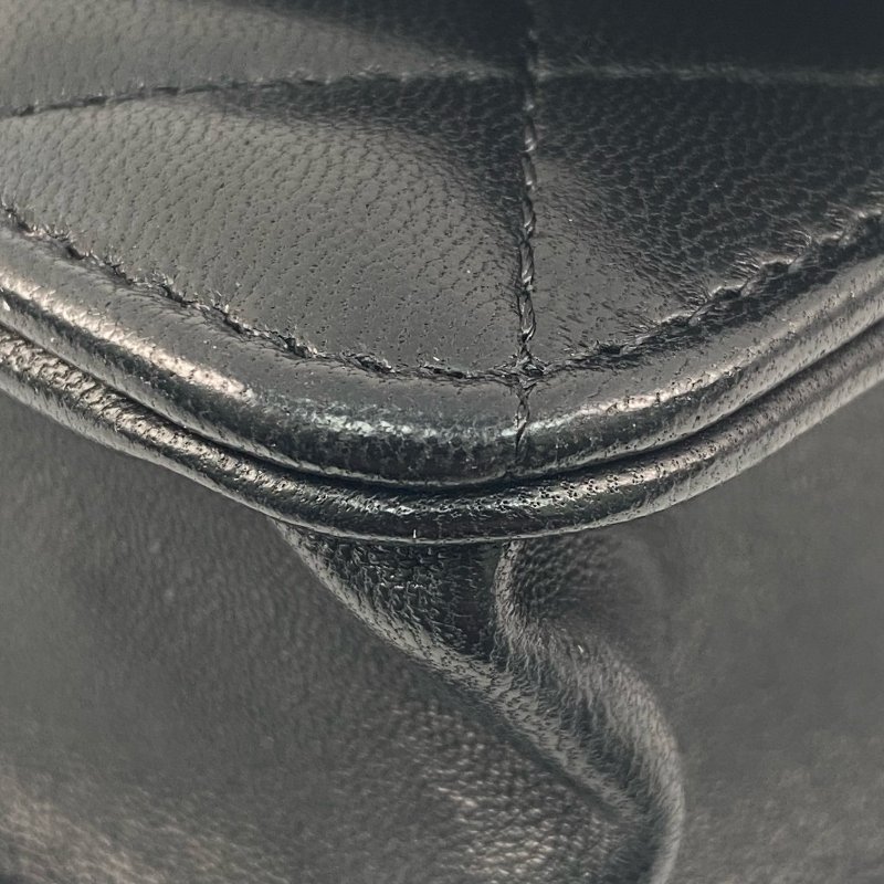 △ Chanel 香奈兒 Black Lambskin Gold Tone Metal Boy Wallet On Chain No.20 A80287 黑色小羊皮金色金屬鎖鏈銀包No.20 - 267001625-9