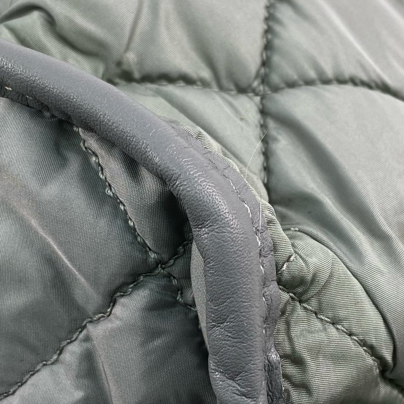 △ Chanel 香奈兒 Grey Blue Nylon And Rabbit Hair Gold Tone Metal Chain Tote Bag No.15 灰藍色尼龍和兔毛金色金屬鎖鏈托特袋No.15 - 267000127-9