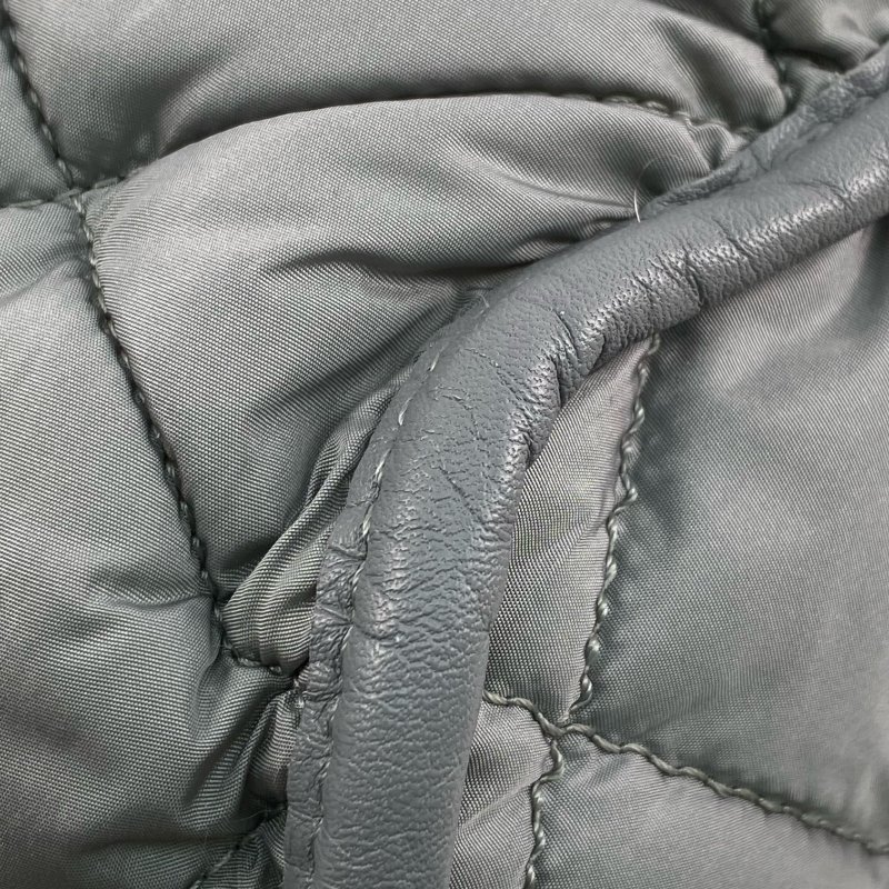 △ Chanel 香奈兒 Grey Blue Nylon And Rabbit Hair Gold Tone Metal Chain Tote Bag No.15 灰藍色尼龍和兔毛金色金屬鎖鏈托特袋No.15 - 267000127-10