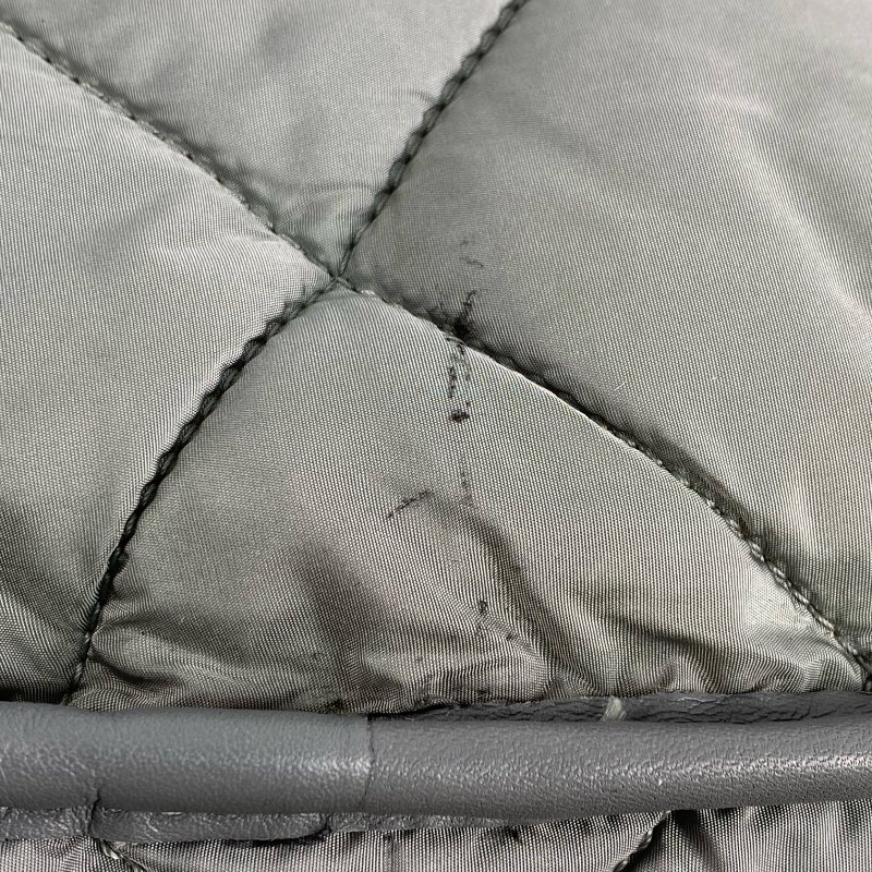 △ Chanel 香奈兒 Grey Blue Nylon And Rabbit Hair Gold Tone Metal Chain Tote Bag No.15 灰藍色尼龍和兔毛金色金屬鎖鏈托特袋No.15 - 267000127-12