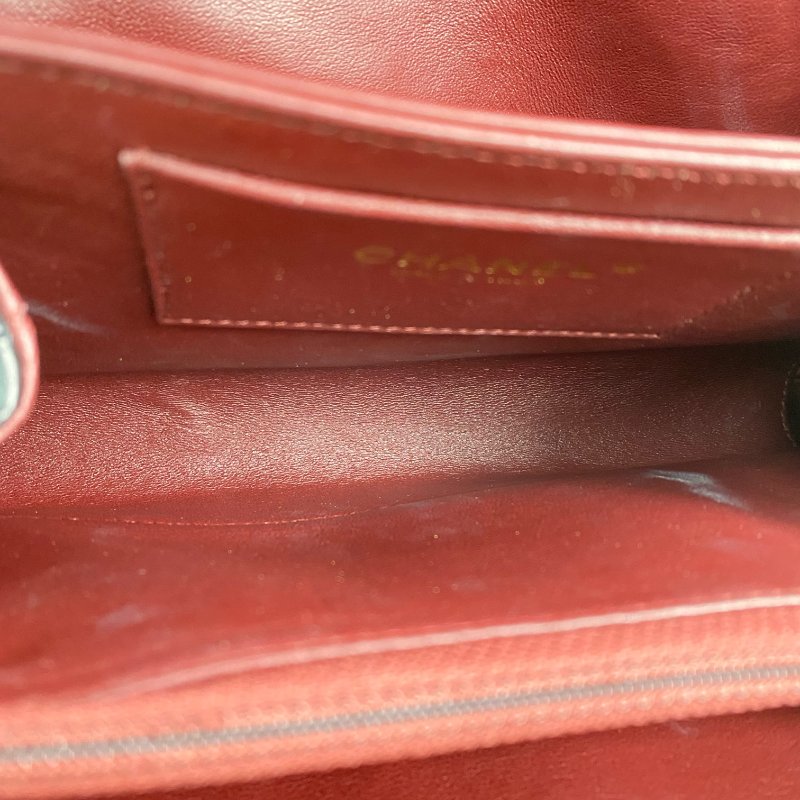 △ Chanel 香奈兒 Black Shiny Aged Calfskin Gold Tone Metal Single Flap Chain Shoulder Bag No.14 AS0037 黑色亮面舊化小牛皮金色金屬鎖鏈肩背袋No.14 - 267001425-17