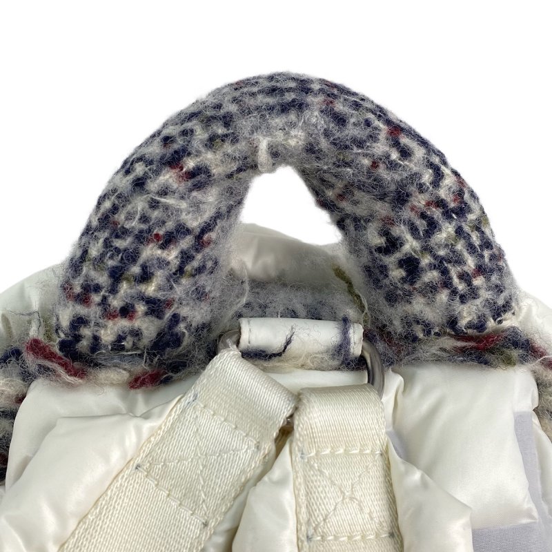 △ Chanel 香奈兒 White Nylon Silver Tone Metal Backpack No.26 白色尼龍銀色金屬背包No.26 - 267000906-8