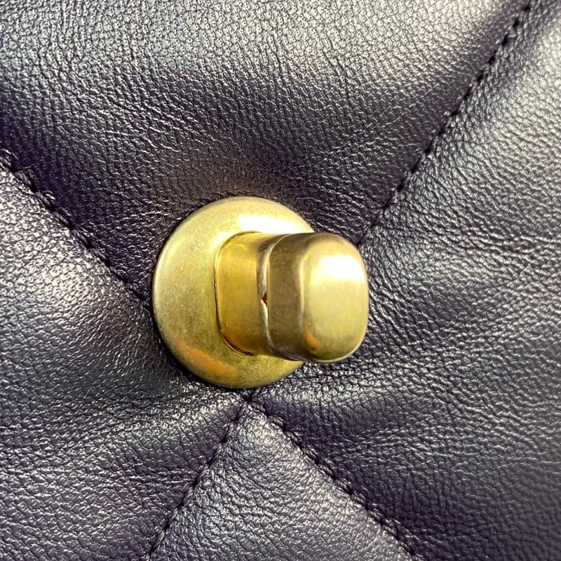 △ Chanel 香奈兒 19 Bag Purple Lambskin Gold And Silver Tone Metal, Ruthenium-Finish Metal Chain Shoulder Bag No.30 AS1160 紫色小羊皮金色和銀色金屬, 鍍釕金屬鎖鏈肩背袋No.30 - 267001388-13