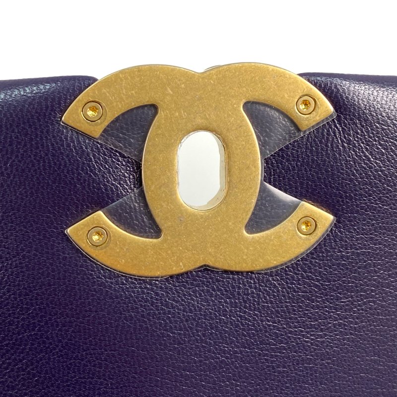 △ Chanel 香奈兒 19 Bag Purple Lambskin Gold And Silver Tone Metal, Ruthenium-Finish Metal Chain Shoulder Bag No.30 AS1160 紫色小羊皮金色和銀色金屬, 鍍釕金屬鎖鏈肩背袋No.30 - 267001388-14