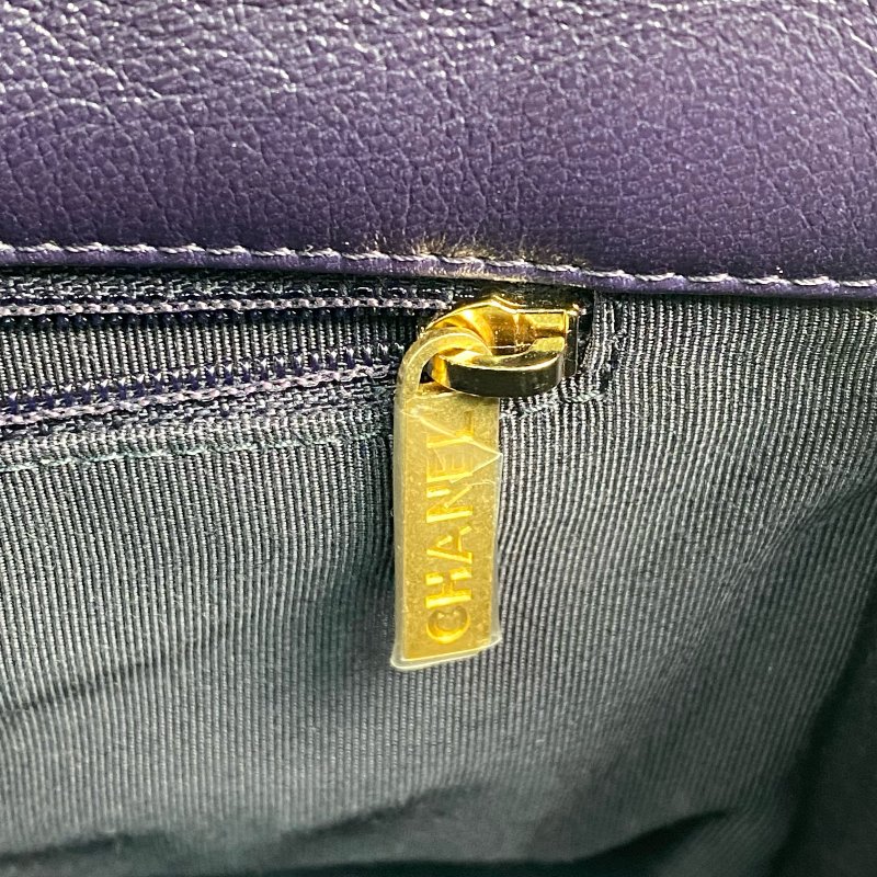 △ Chanel 香奈兒 19 Bag Purple Lambskin Gold And Silver Tone Metal, Ruthenium-Finish Metal Chain Shoulder Bag No.30 AS1160 紫色小羊皮金色和銀色金屬, 鍍釕金屬鎖鏈肩背袋No.30 - 267001388-17