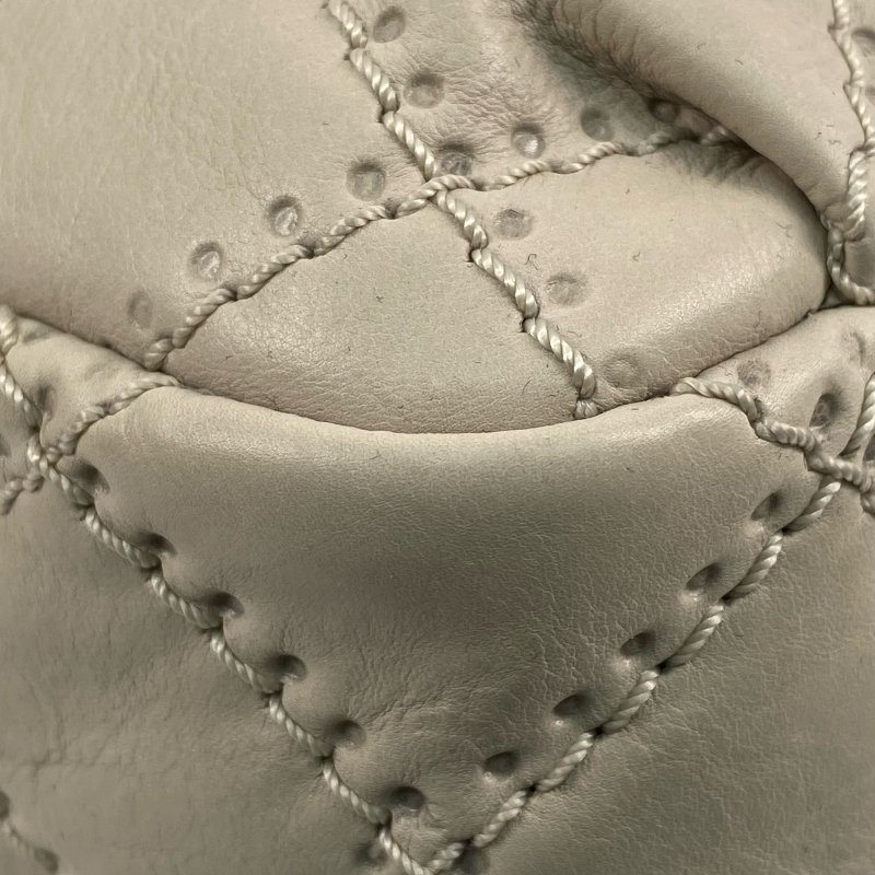 △ Chanel 香奈兒 Beige Calfskin Gold Tone Metal Wild Stitch Chain Shoulder Bag No.15 A66516 米白色小牛皮金色金屬鎖鏈肩背袋No.15 - 267000428-8