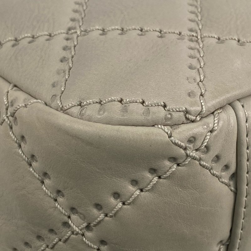 △ Chanel 香奈兒 Beige Calfskin Gold Tone Metal Wild Stitch Chain Shoulder Bag No.15 A66516 米白色小牛皮金色金屬鎖鏈肩背袋No.15 - 267000428-10