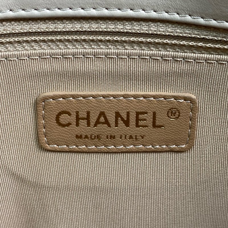 △ Chanel 香奈兒 Beige Calfskin Gold Tone Metal Wild Stitch Chain Shoulder Bag No.15 A66516 米白色小牛皮金色金屬鎖鏈肩背袋No.15 - 267000428-15