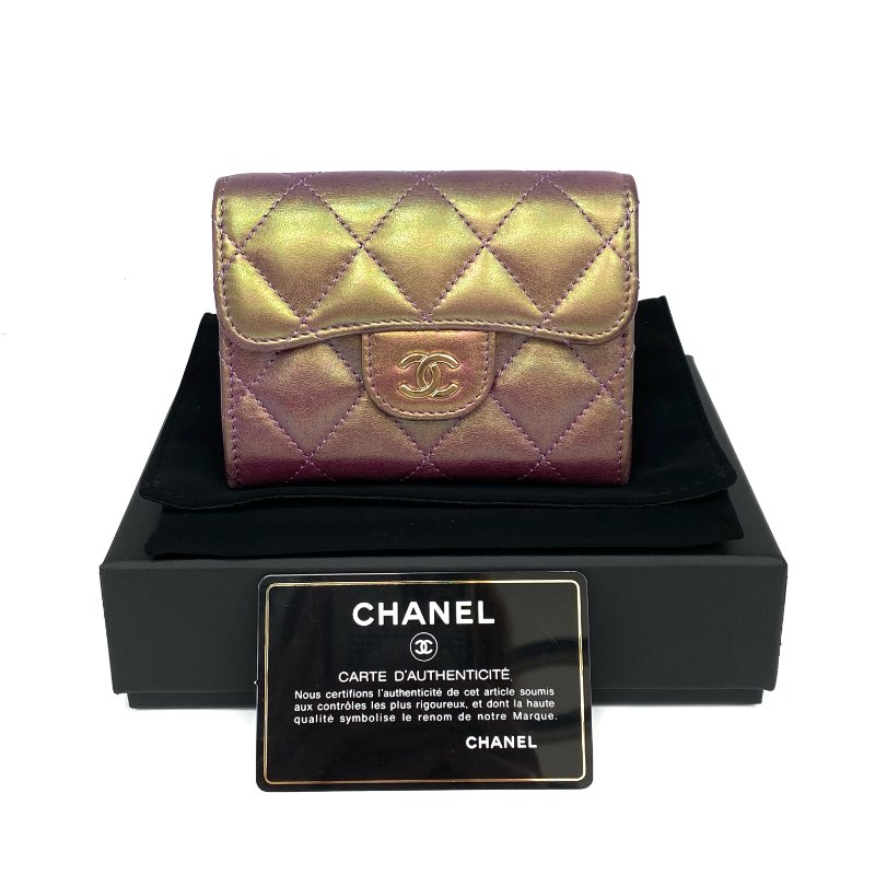 ☆ Chanel 香奈兒 Galaxy Purple Lambskin Card Holder No.30 銀河紫色小羊皮卡套 No.30 - 267001387-0