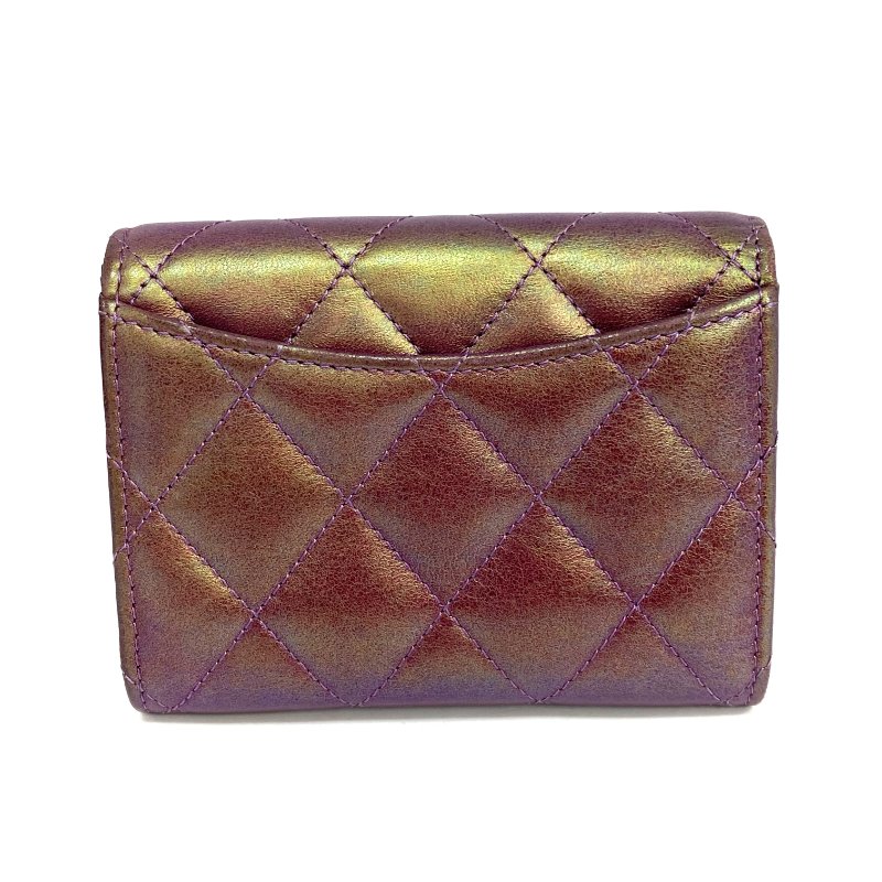 ☆ Chanel 香奈兒 Galaxy Purple Lambskin Card Holder No.30 銀河紫色小羊皮卡套 No.30 - 267001387-2